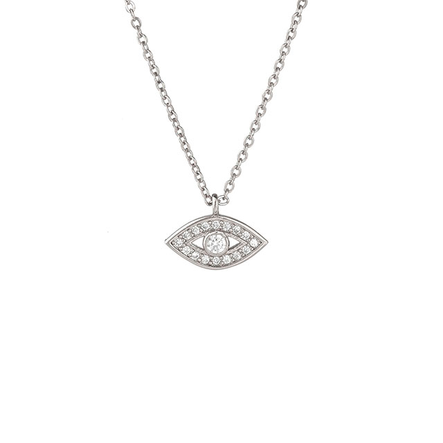 Hamsa- und Augen-Halskette für Mädchen und Frauen, vergoldet, versilbert, Zirkon-Schmuckgeschenke