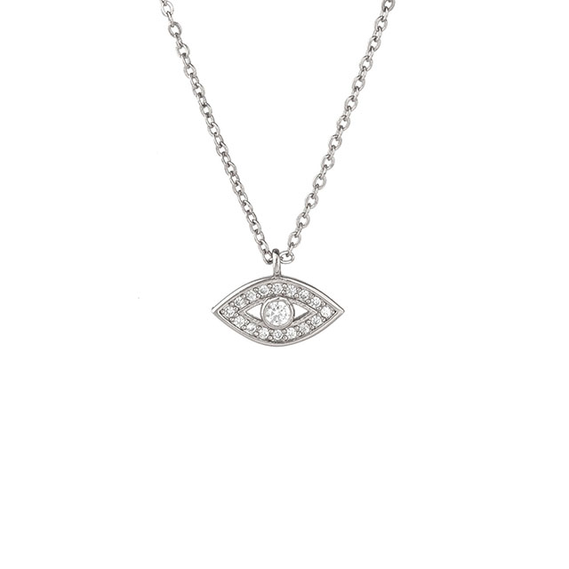 Hamsa- und Augen-Halskette für Mädchen und Frauen, vergoldet, versilbert, Zirkon-Schmuckgeschenke