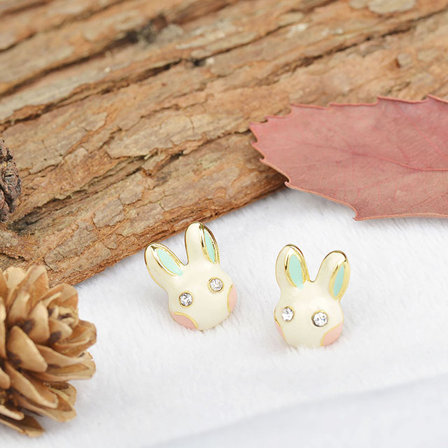 Tierischer Hase vergoldeter schlichter Schmuck