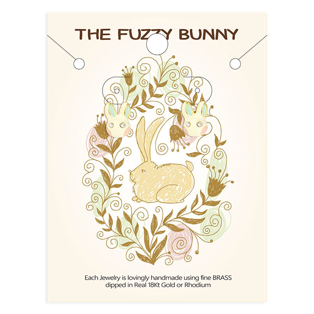 Tierischer Hase vergoldeter schlichter Schmuck