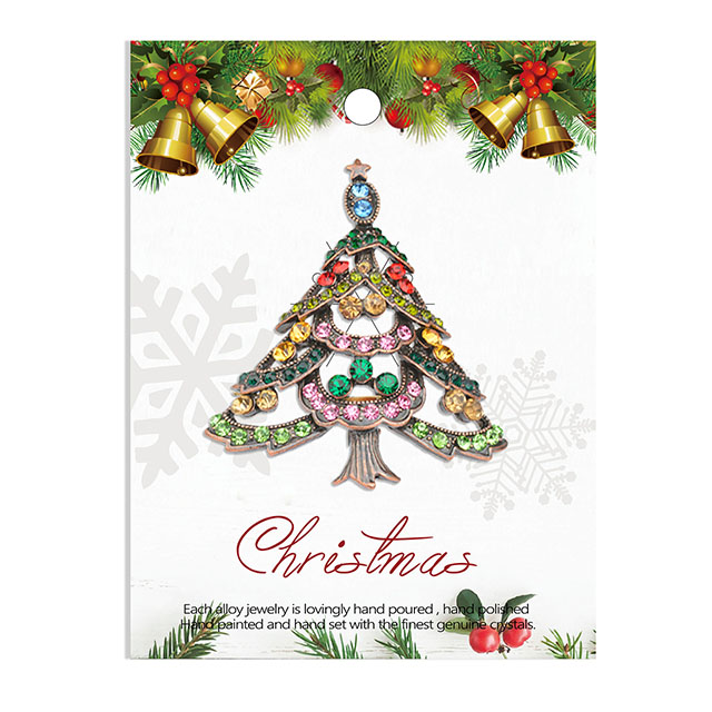 Vintage Weihnachtsbaum Brosche Mode Weihnachtsschmuck 