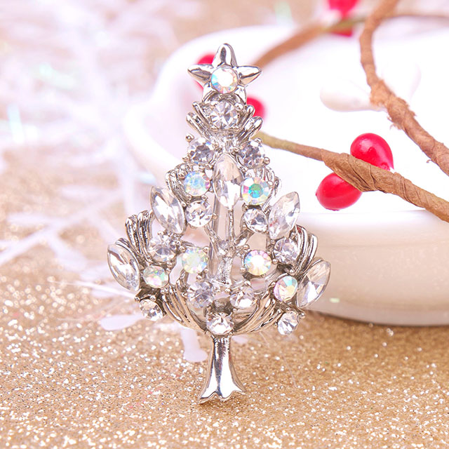 Vintage Weihnachtsbaum Brosche Mode Weihnachtsschmuck 