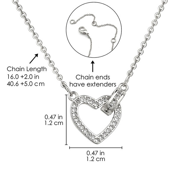 Herz-Halskette mit kubischem Zirkonia für Damen, Silber vergoldet, zierliche Halskette mit Unendlichkeits-Liebes-Herz-Anhänger für Freundin, Ehefrau, Mädchen, Geburtstag, Valentinstag, Muttertag, Geschenk, Schmuck