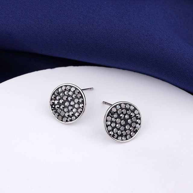 Mond- und Stern-Ohrring für Damen, versilbert, zierlicher schwarzer Kristall-Mond-Ohrring, Halbmond-Stern, geometrischer Anhänger, Schmuck, Geschenk