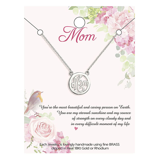 Mutter-Halskette für Frauen, Silber vergoldet, Zirkonia, Kreis-Anhänger-Halskette, Schmuck, Geschenke für Mutter, Ehefrau, Oma, Geburtstag, Muttertag, Muttergeschenke von Tochter, Sohn, Kindern