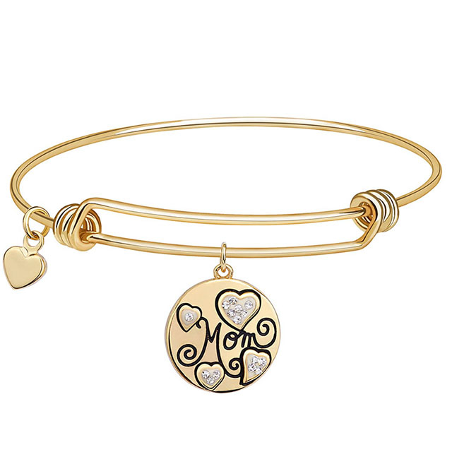 Mama-Armbänder für Frauen, vergoldete, versilberte Armreifen mit Herzanhängern, Schmuck, Geschenke für Mama von Tochter, Sohn, Kindern, Muttertag, Mama-Geburtstagsgeschenke