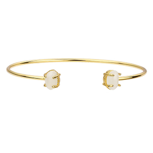 Offenes Manschettenarmband, Edelstein-Charm, Katzenauge-Stein, Rosenquarz-Armband, verstellbarer, stapelbarer Armreif