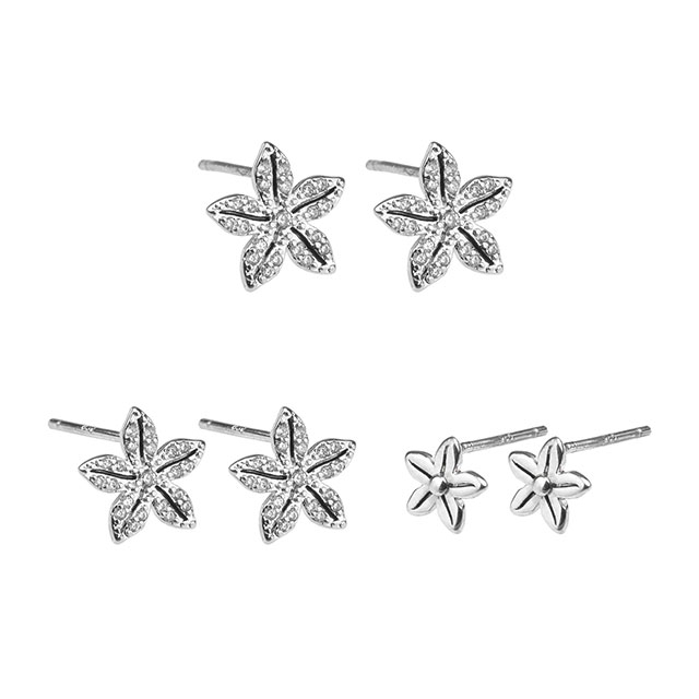 3 Paar Strand-Ohrstecker-Set für Damen, hypoallergene Zirkonia-Ohrringe, Meeresohrringe, Hawaii-Urlaub, Sommer-Ohrringe für Damen und Mädchen