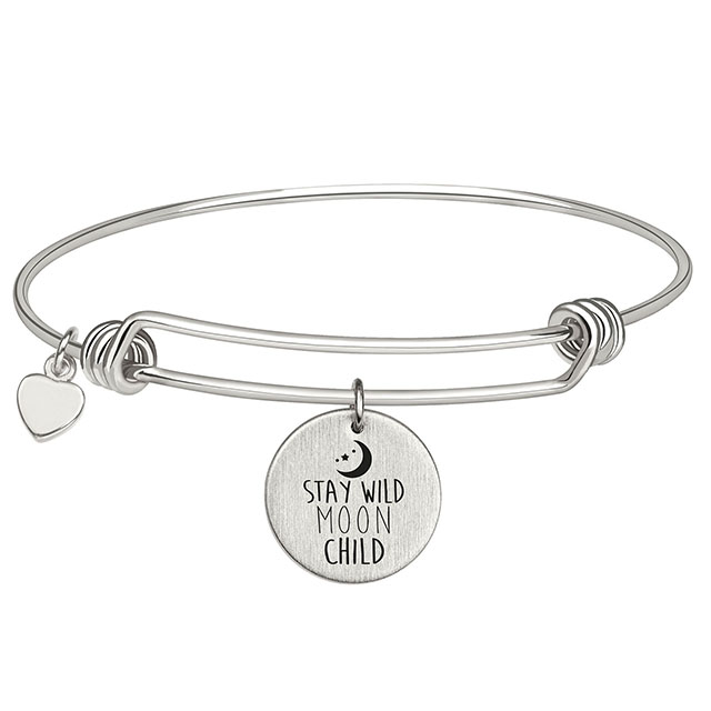 Individuell graviertes Münzarmband mit Charms, verstellbares Armband