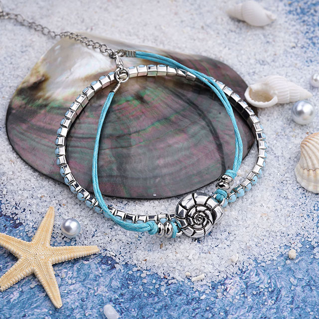  Strandarmbänder für Frauen, Boho-Fußkettchen mit Seestern, Schildkröte, Muschelschale, türkisfarbene Perlen, Stretch-Armbänder, verstellbare Fußkettchen, Fußschmuck für Frauen, Teenager, Mädchen 