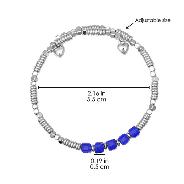 Zierliche versilberte Perlenarmbänder für Frauen, stapelbare Kristall-Edelstein-Perlen-Stretch-Armbänder für Frauen und Mädchen, Schmuckgeschenk.