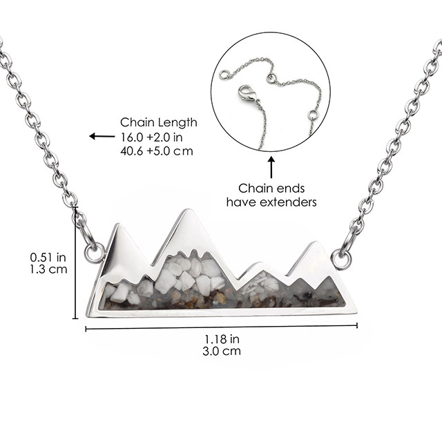 Edelstein-Berg-Halskette für Damen, Türkis-Sodalith-Trommelstein-Anhänger-Halskette, zierliche verschneite Berg-Halskette für Damen, Mädchen, Herren, Naturschmuck, Geschenk