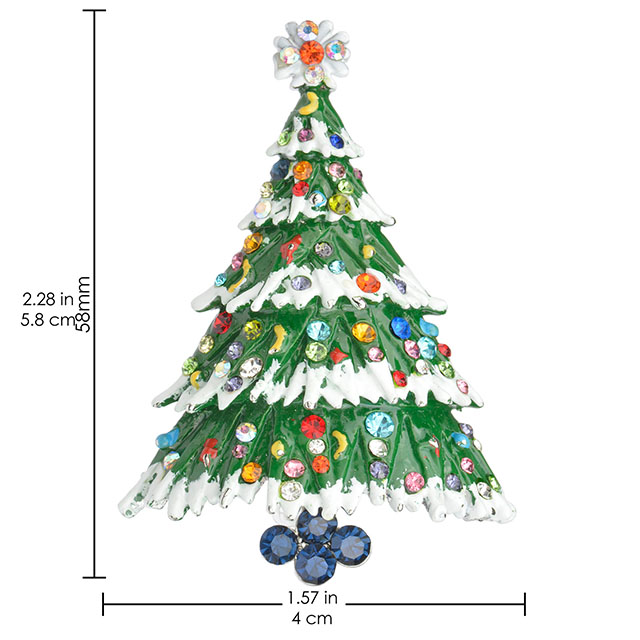 Vintage Weihnachtsbaum Brosche Mode Weihnachtsschmuck 