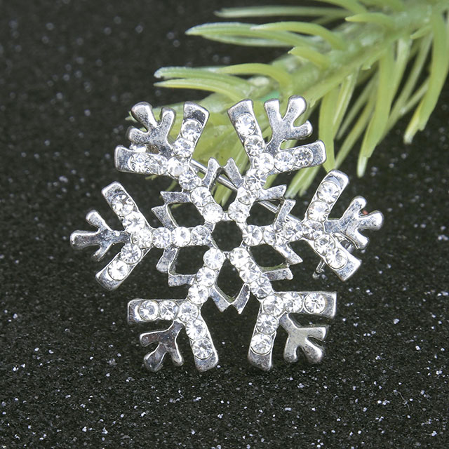 Weihnachten Schneeflocke Broschen für Frauen Weihnachten Kristall Brosche Pins Set für Mädchen Männer Weihnachten Schmuck Geschenk für Familie