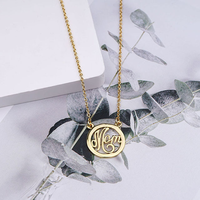 Mutter-Halskette für Frauen, Silber vergoldet, Zirkonia, Kreis-Anhänger-Halskette, Schmuck, Geschenke für Mutter, Ehefrau, Oma, Geburtstag, Muttertag, Muttergeschenke von Tochter, Sohn, Kindern