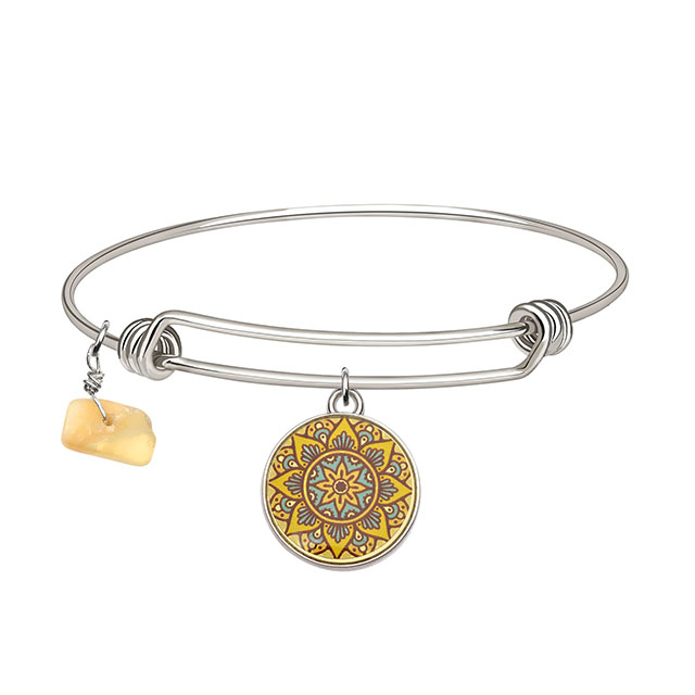 Mandala-Lotus-Blumen-Charm-Armbänder, Edelstein-Amethyst-Türkis-Armband, Chakra-Mala-Yoga-Armbänder 