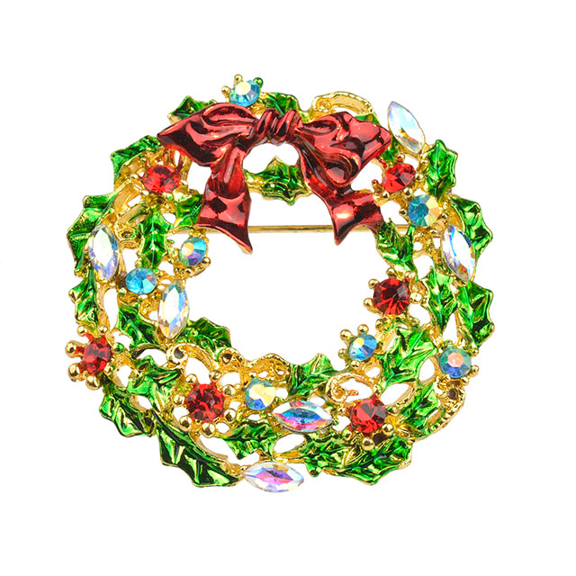 Luxuriöse exquisite Weihnachtsbrosche, Schneemann, Weihnachtsmann, Stiefelgirlande, Modeschmuck, Geschenk, Weihnachtsdekoration, Broschen