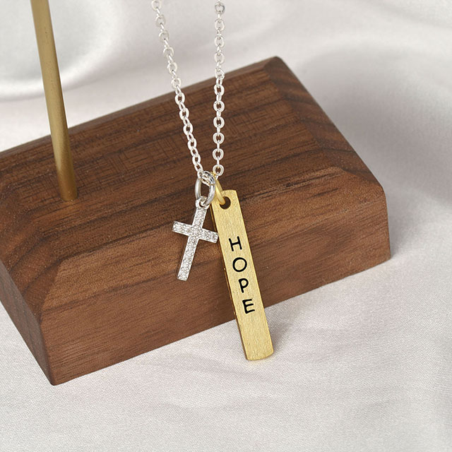 Kreuz-Halskette für Frauen, vergoldet, Glaube, Hoffnung, Liebe, Glaube, Kreuz-Anhänger-Halskette, Wächter für Frauen und Mädchen, religiöser Schmuck, Geschenke