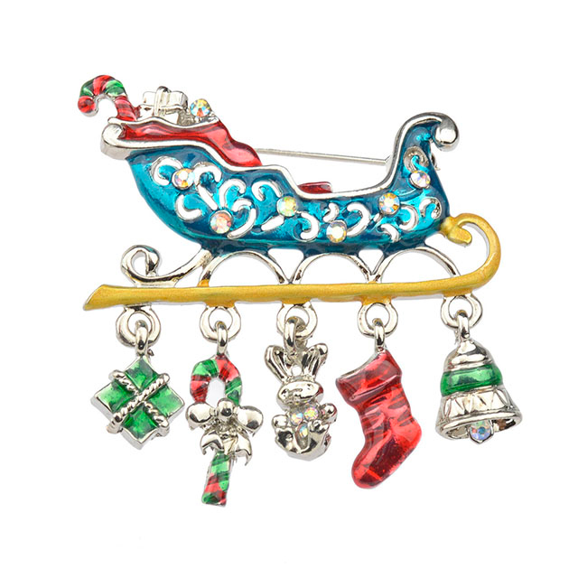 Kristall-Strass-Broschen, Weihnachtsschmuck, Weihnachtsgeschenke