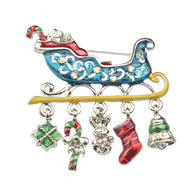 Kristall-Strass-Broschen, Weihnachtsschmuck, Weihnachtsgeschenke