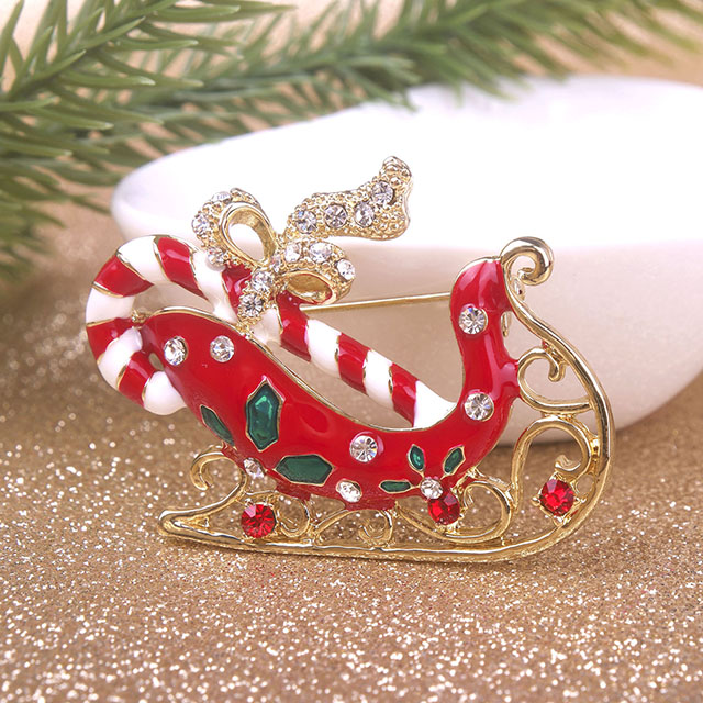 Kristall-Strass-Broschen, Weihnachtsschmuck, Weihnachtsgeschenke