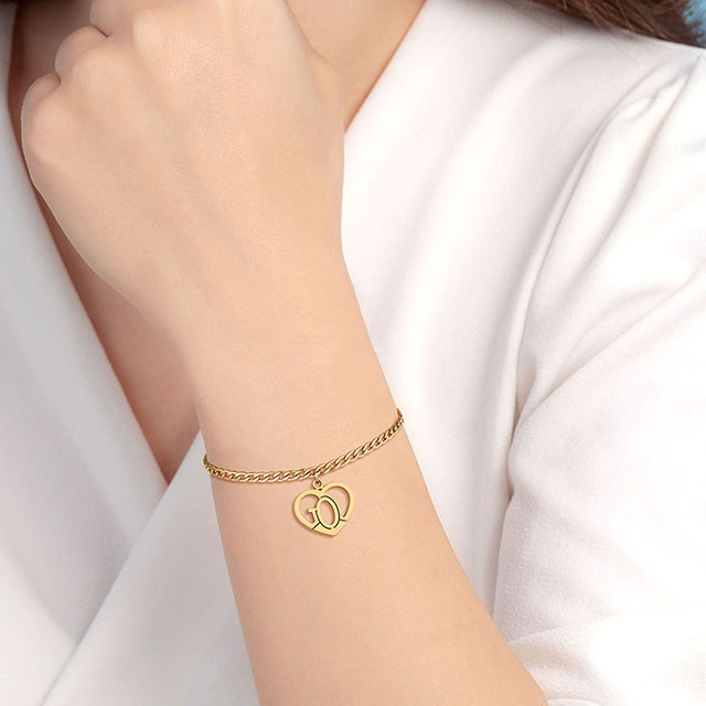 Zierliche silbervergoldete Kettenarmbänder mit Herzanhänger, christliche Gebetsarmbänder, religiöser Schmuck, „Gott ist Liebe“-Armband für Frauen und Mädchen, Herzarmbänder, Valentinstags-Geburtstagsgeschenke 