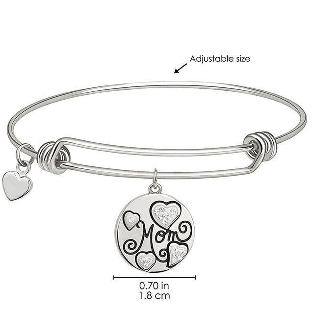 Mama-Armbänder für Frauen, vergoldete, versilberte Armreifen mit Herzanhängern, Schmuck, Geschenke für Mama von Tochter, Sohn, Kindern, Muttertag, Mama-Geburtstagsgeschenke