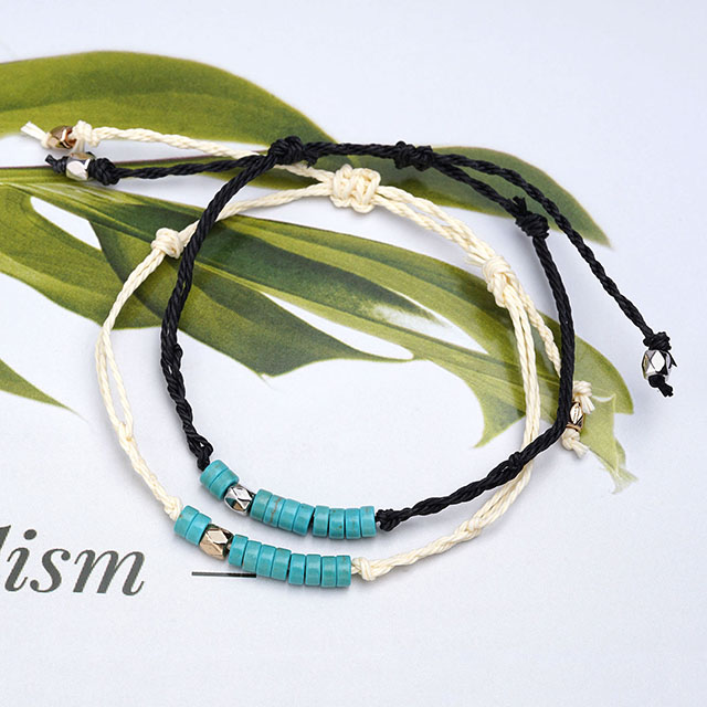 Türkisfarbene Perlen-Armbänder für den kleinen Finger, beste Freundin, passende Armbänder, Fernarmband, Freundschaftsgeschenke für Frauen, Teenager, Mädchen, Schwestern, Geburtstagsgeschenke