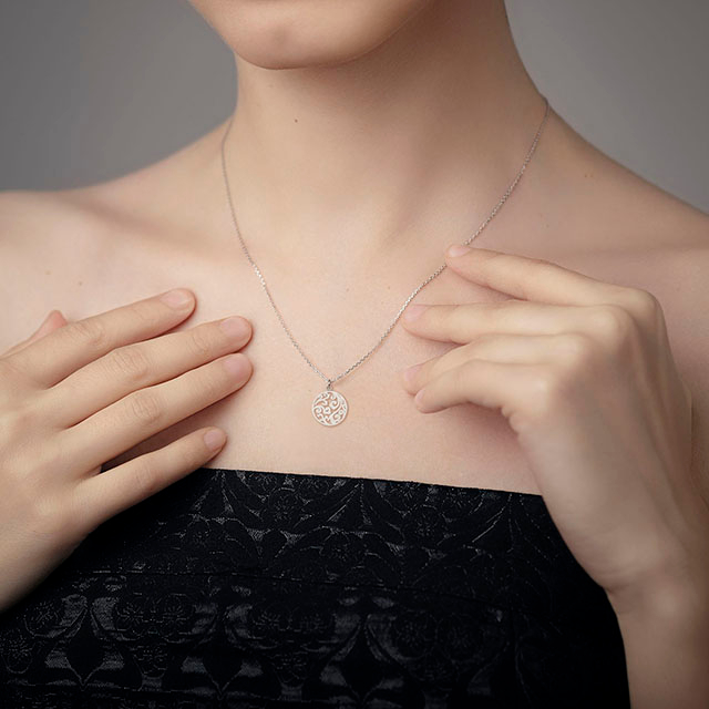 Wellen-Halskette, versilbert, Meereswellen-Halskette, Kreis-Anhänger, zierliche Strand-Halsketten für Frauen, Teenager, Mädchen, Surfer-Schmuck, Geschenke, Boho-Sommer-Halskette